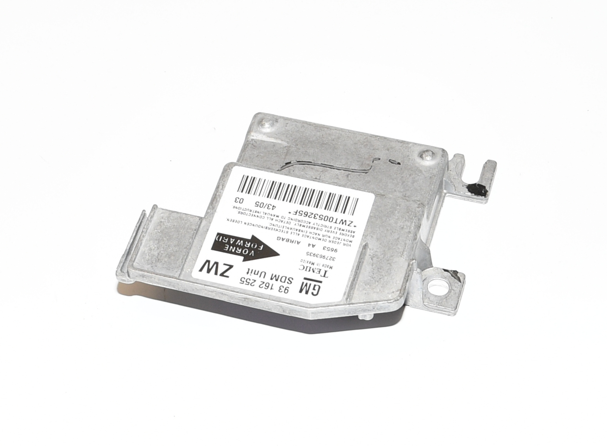 Airbagsteuergerät Airbagmodul  93162255 Tigra TwinTop Original Temic 
