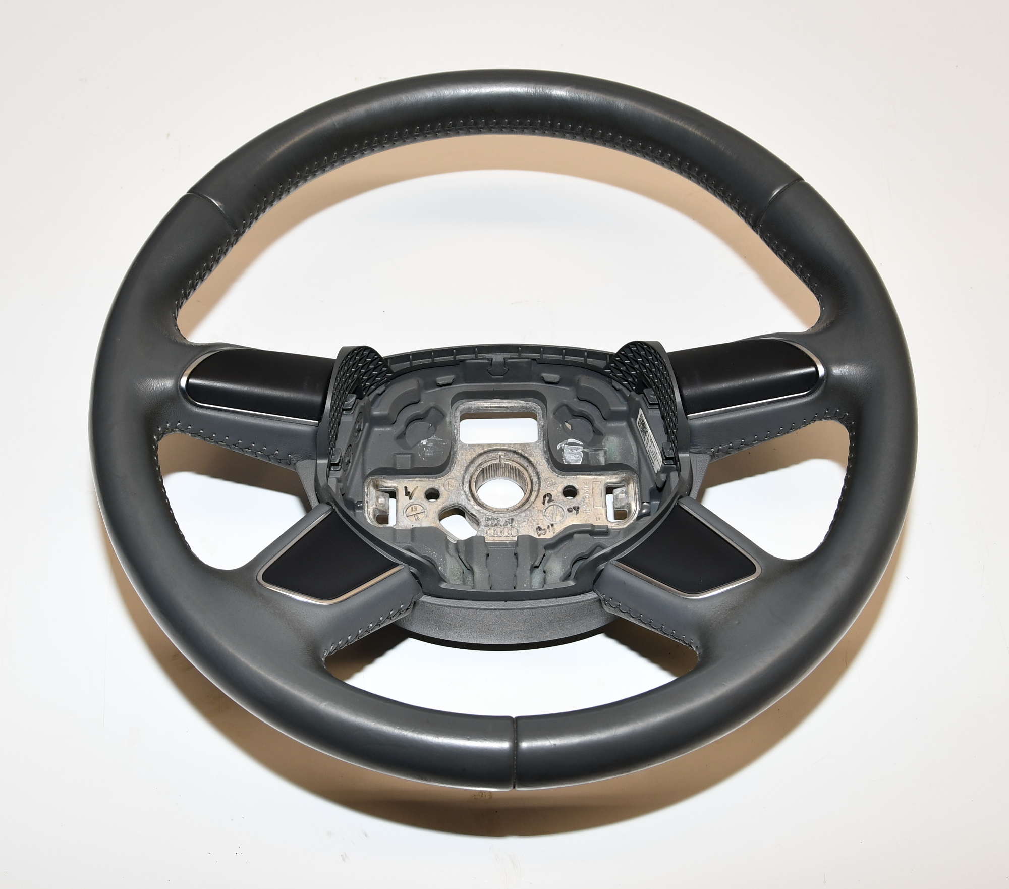 Lenkrad 4-Speichen  8U0419091A DB6 A4 B8 Original AUDI DB6 - stahlgrau Leder 