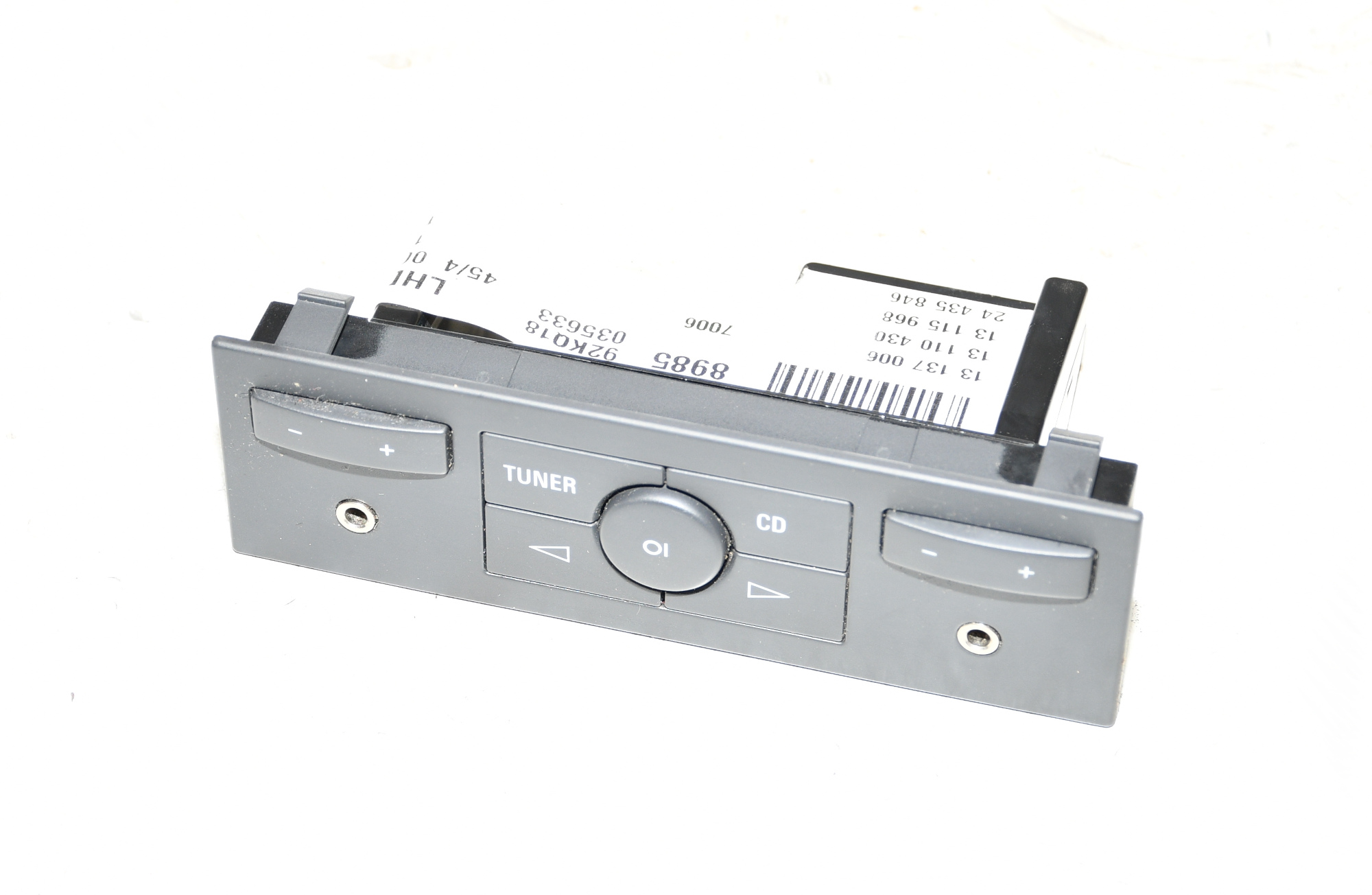 Schalter Bedienung Autoradio  mit AUX 13115968 Vectra C Caravan Original Skoda  