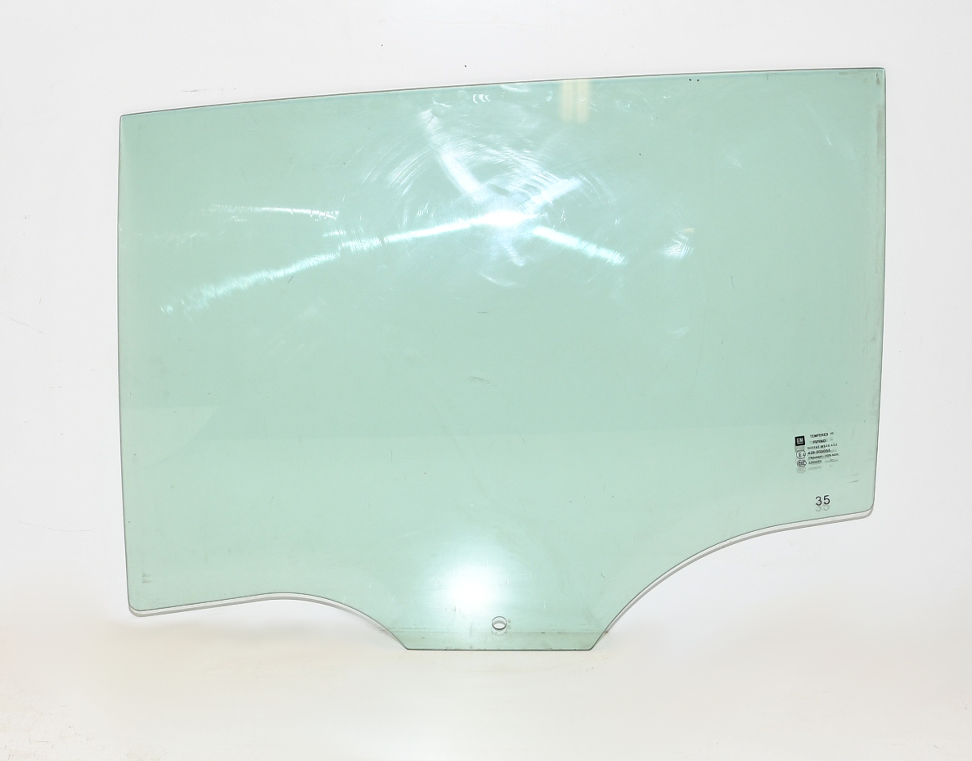 Türscheibe Seitenscheibe grünglas Hinten,Links 13311984 Original Opel 