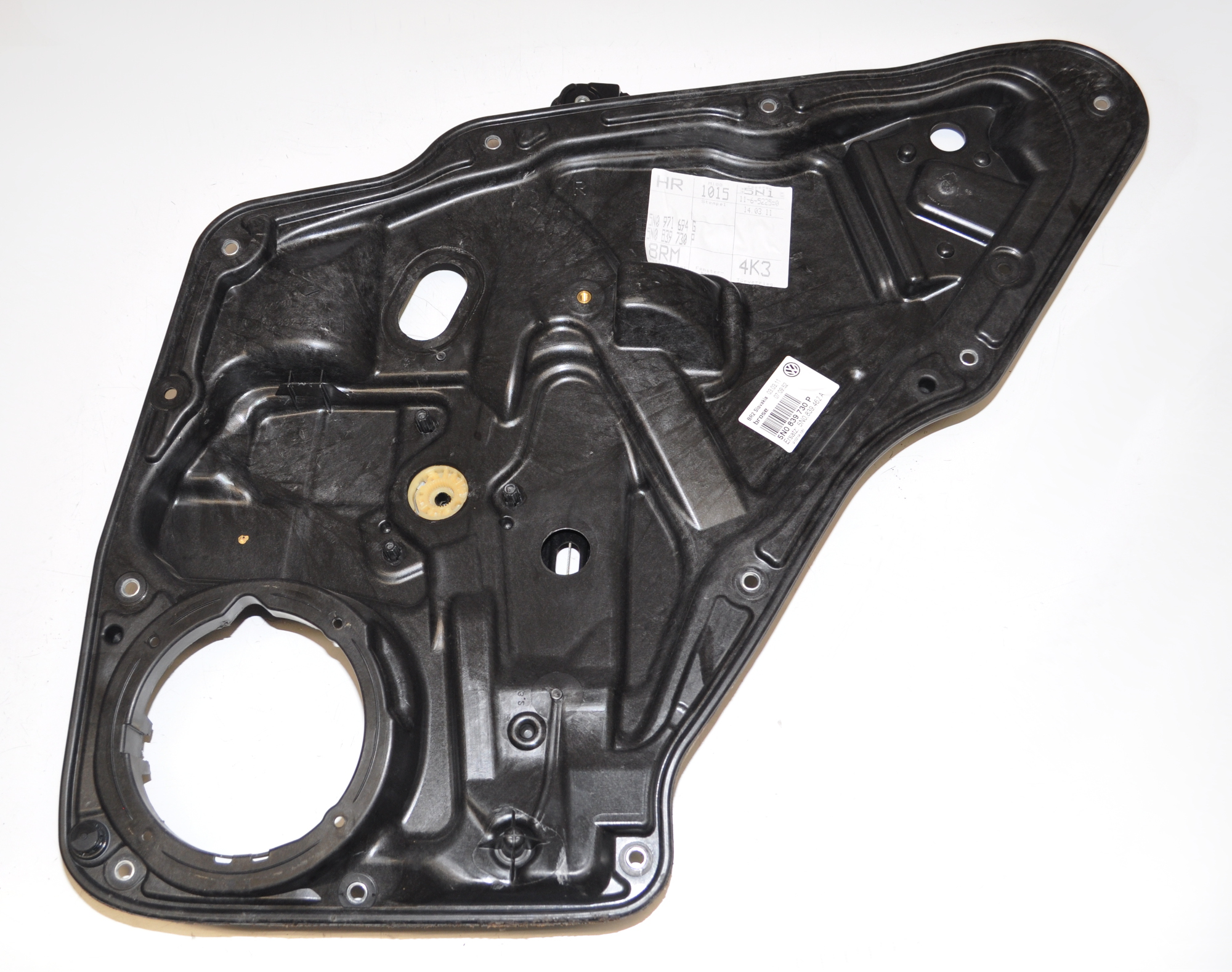 Fensterhebermechanik elektr. ohne Motor Hinten,Rechts 5N0839730P Tiguan 5N 