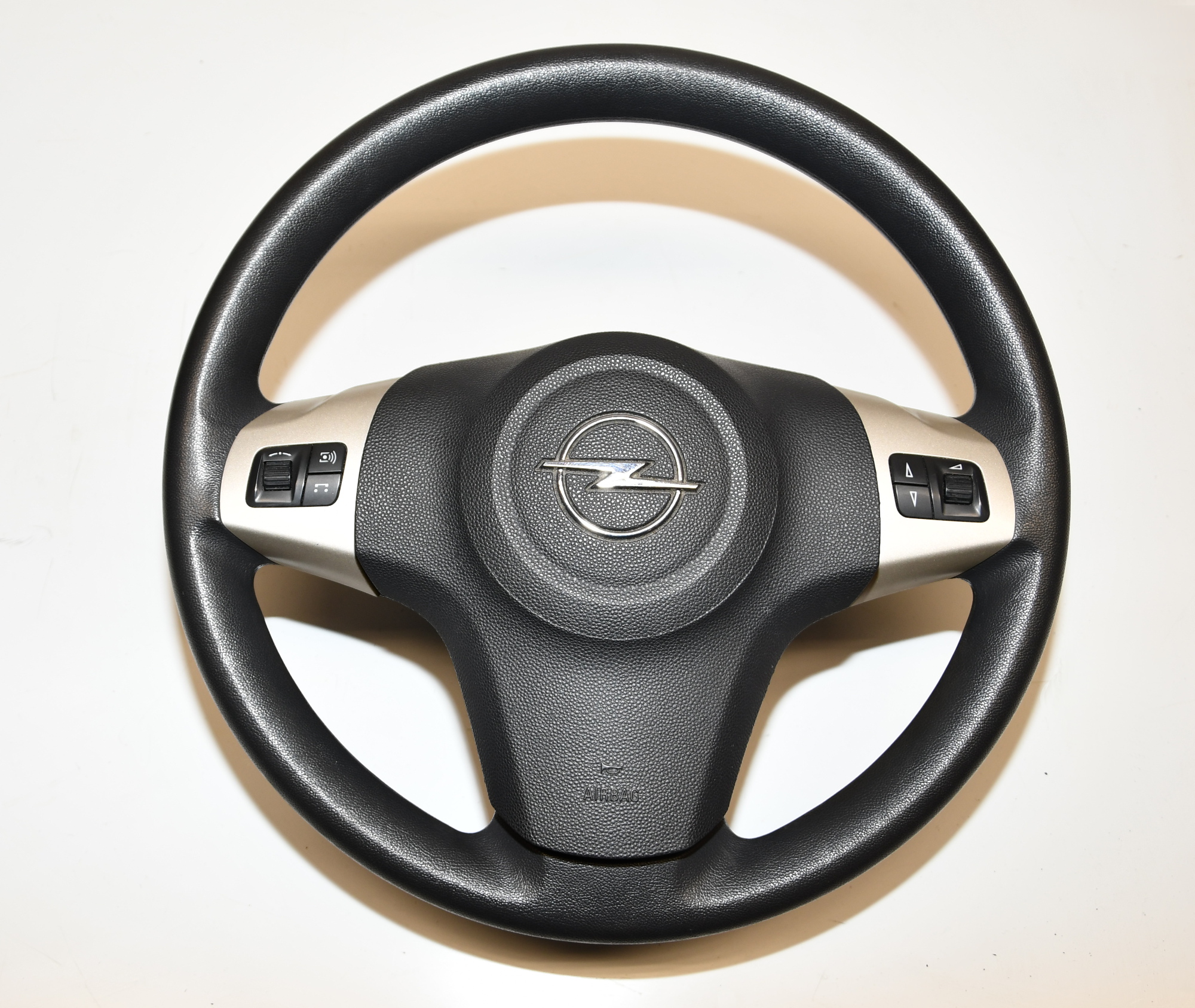 Lenkrad 3-Speichen  13155559 SATIN STONE Corsa D Original GM   Leder 