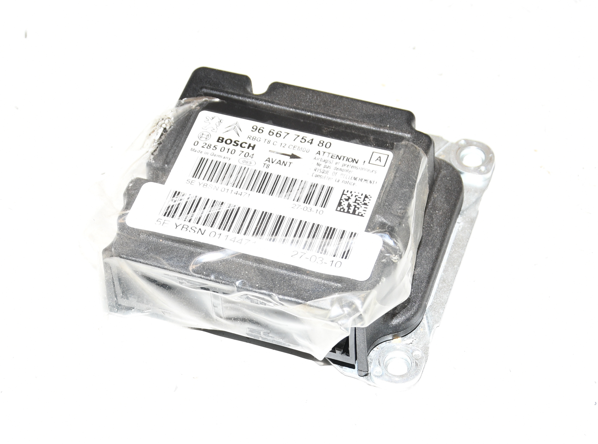 Airbagsteuergerät Airbagmodul  9666775480 5008 Original Peugeot 