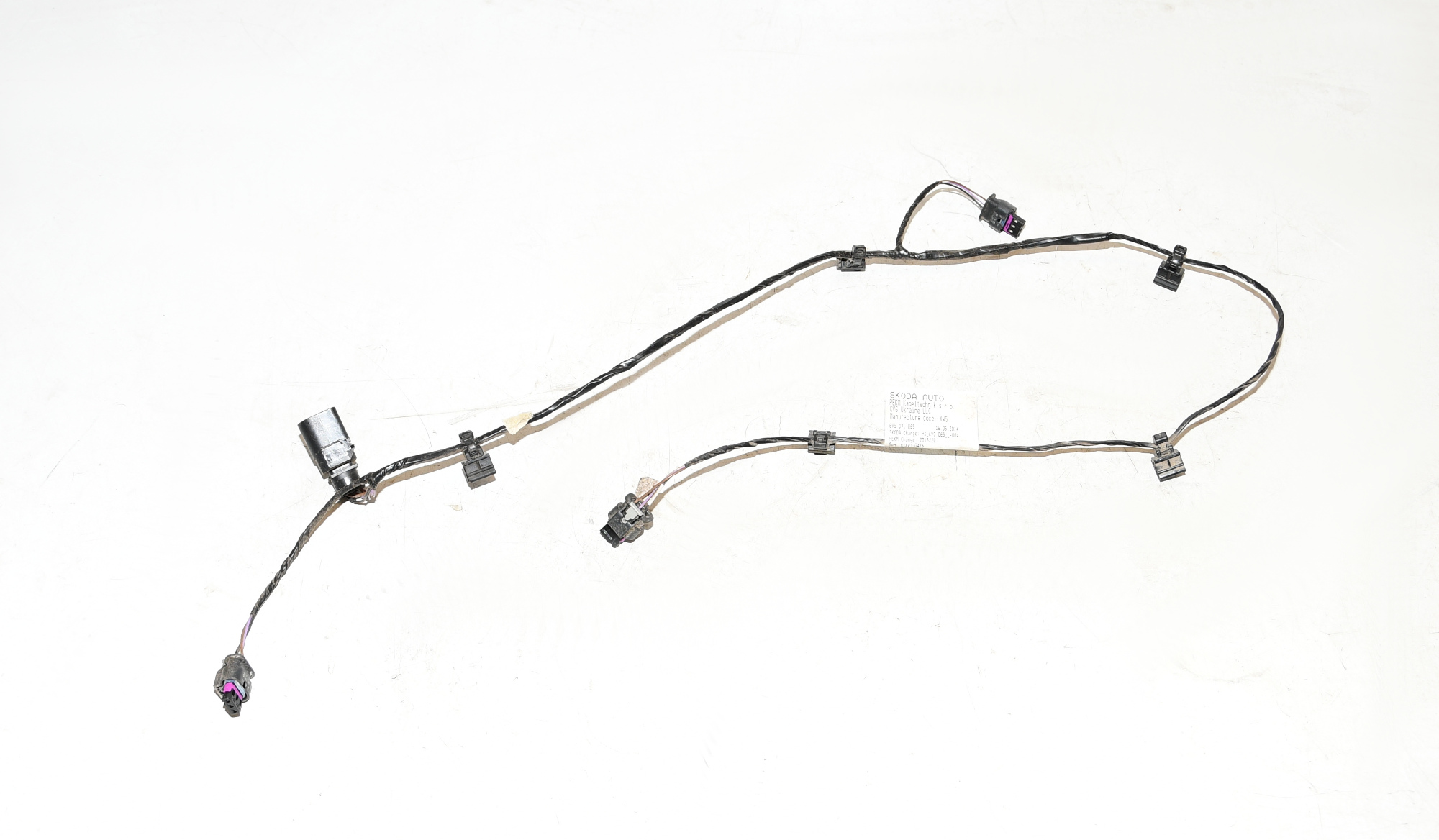 Kabelbaum Leitungssatz Stoßstange PDC Hinten 6V9971065 Fabia 3 III Kombi Orig. 