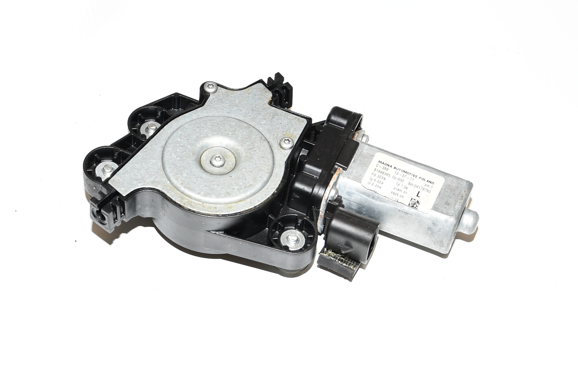 Fensterhebermotor Vorne,Links mit Mechanik 51846385 Panda 169 Original Fiat 