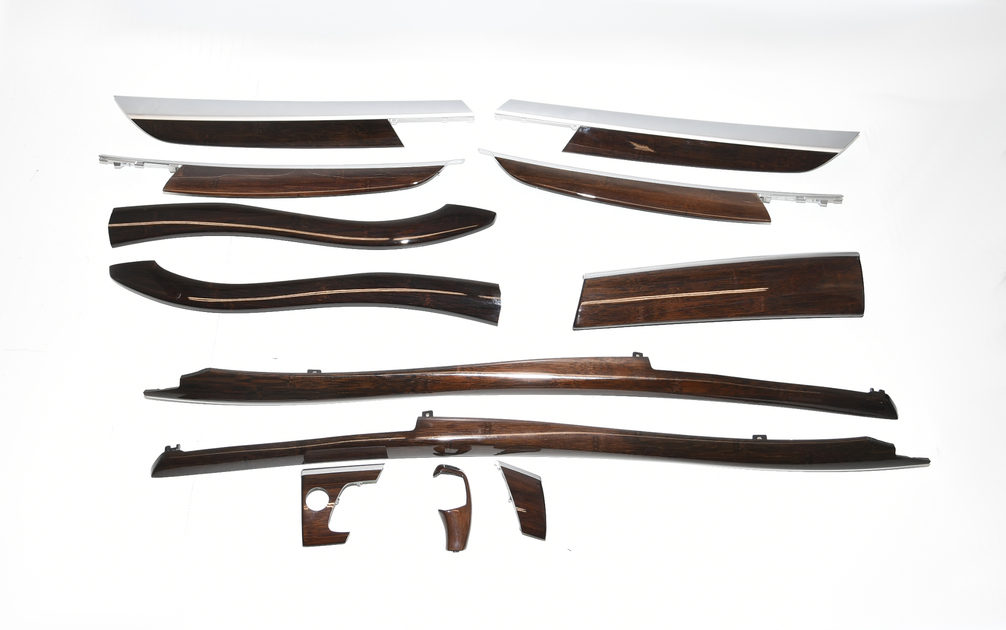 Set Zierleisten Dekor komplett  51166969539 51166969540 X6 E71 Original BMW   