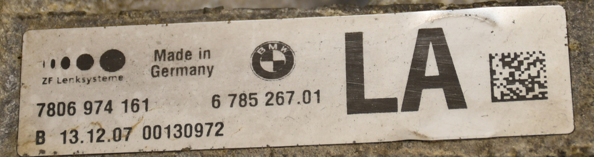 Lenkgetriebe Servolenkgetriebe  6785267 E81 Original ZF 