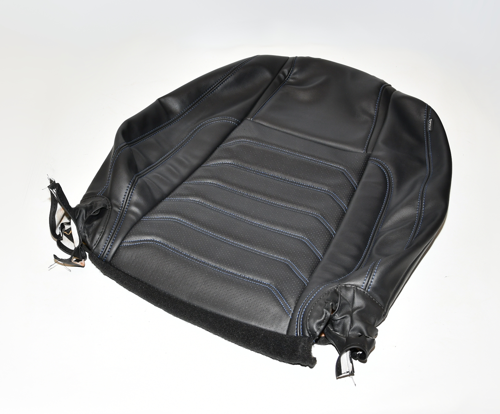 Lehnenbezug Sitzbezug Vorne,Links SBLVL Blaue Naht Leder Mustang V Coupe Orig. 