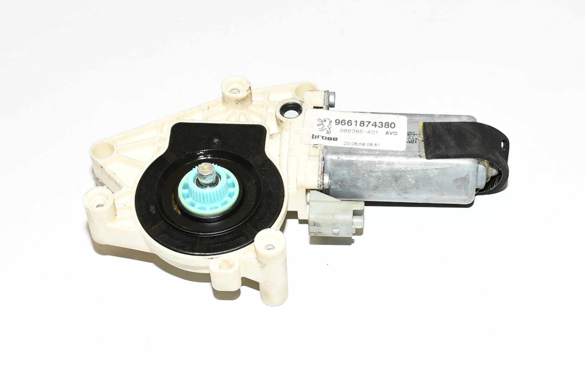 Fensterhebermotor Vorne,Rechts 9661874380 206 CC Cabrio Original brose 