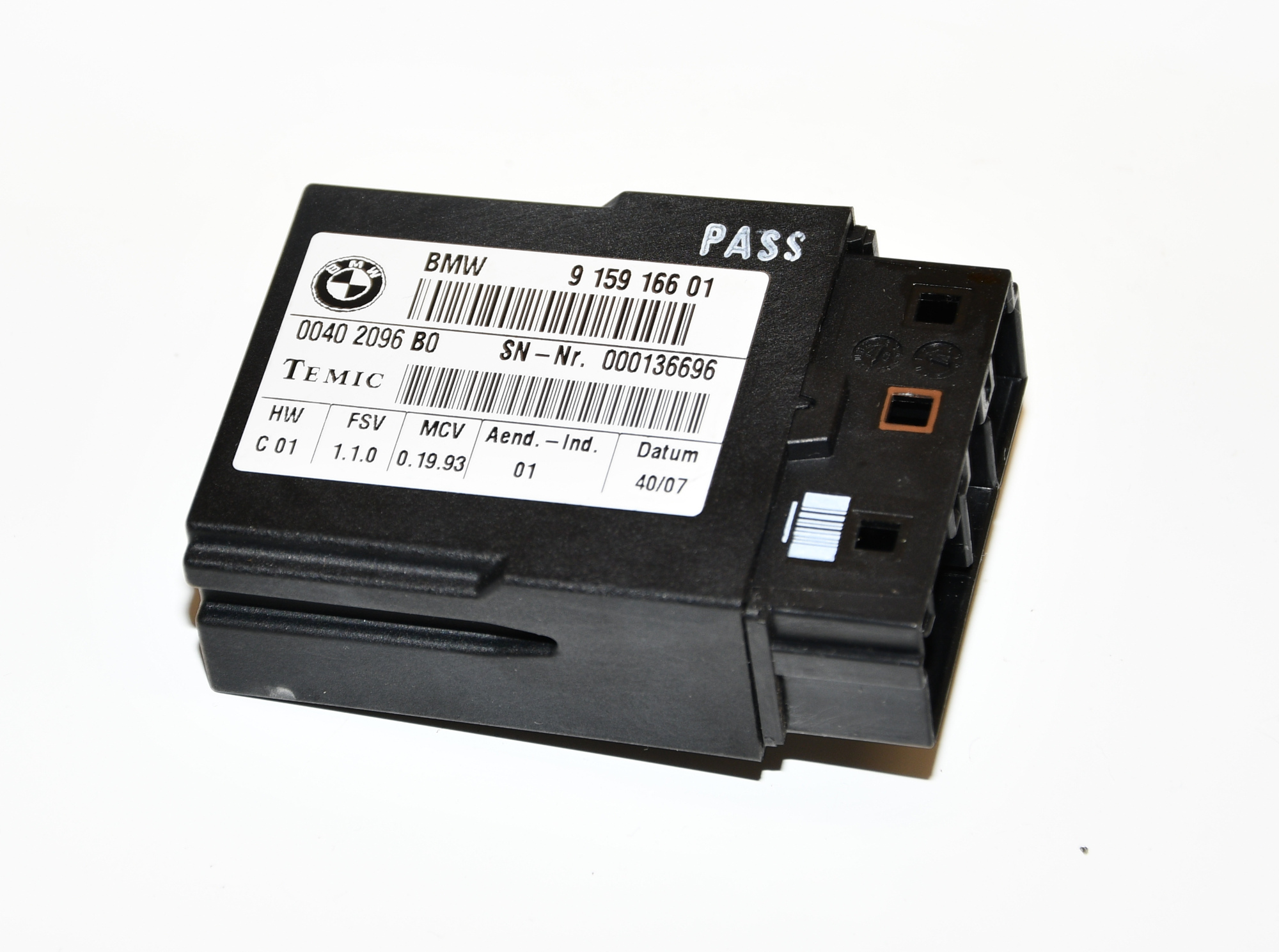 Sitzmodul Sitzsteuergerät Vorne,Rechts,Links 9159166 E60 525d Original Temic 