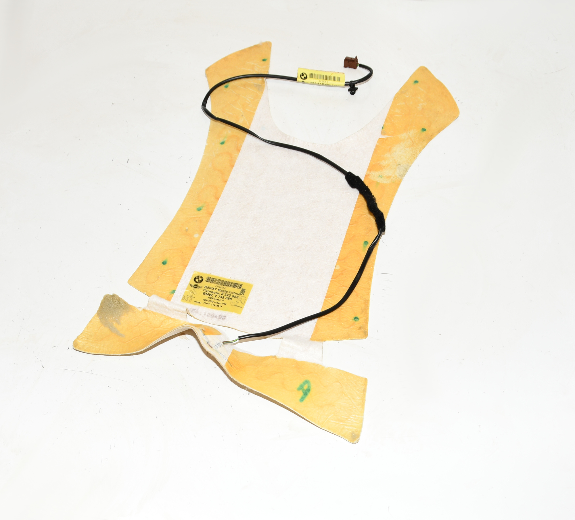 Sitzheizung Heizelement Lehne Vorne,Rechts,Links 2755088 Mini One R56 Original 